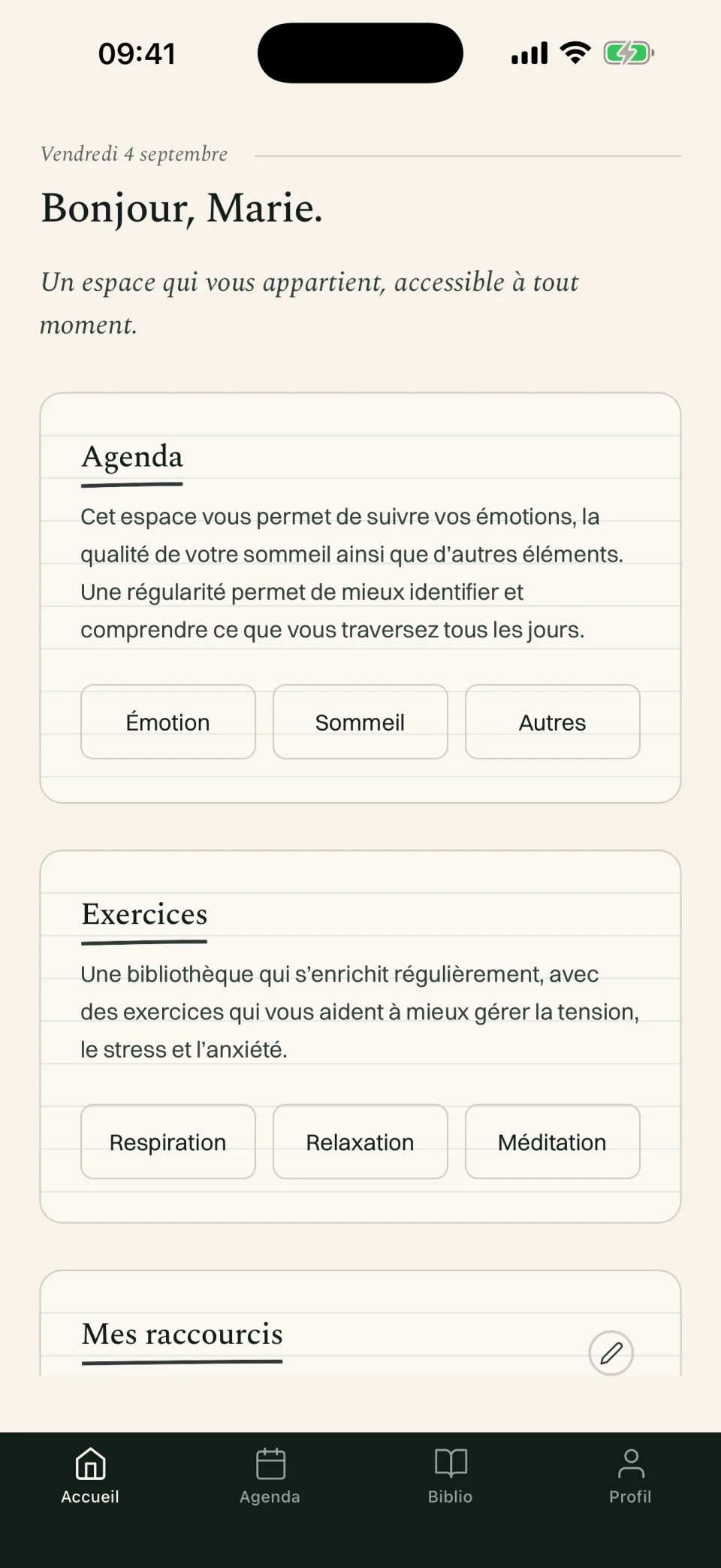 L'accueil : agendas et exercices en un coup d'œil